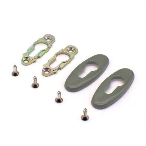 Накладка на профильный цилиндр металл серебро 9006