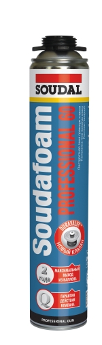 SOUDAL SOUDAFOAM MAXI Пена монтажная пистолетная 70л, летняя, 870мл (12)