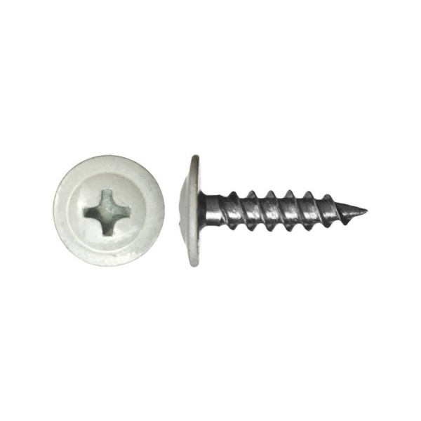 Саморез ШСММ прессшайба (острый) 4,2х19 RAL9003 (1000шт)