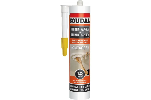SOUDAL Монтаж Фикс универсальный клей для панелей, белый, 280мл (12)